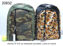 Imagen de MOCHILA M.E.18" ESTAMPADO CAMUFLADO CIERRE VERTICAL 1.25
